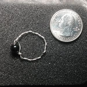 Black handmade onyx ring